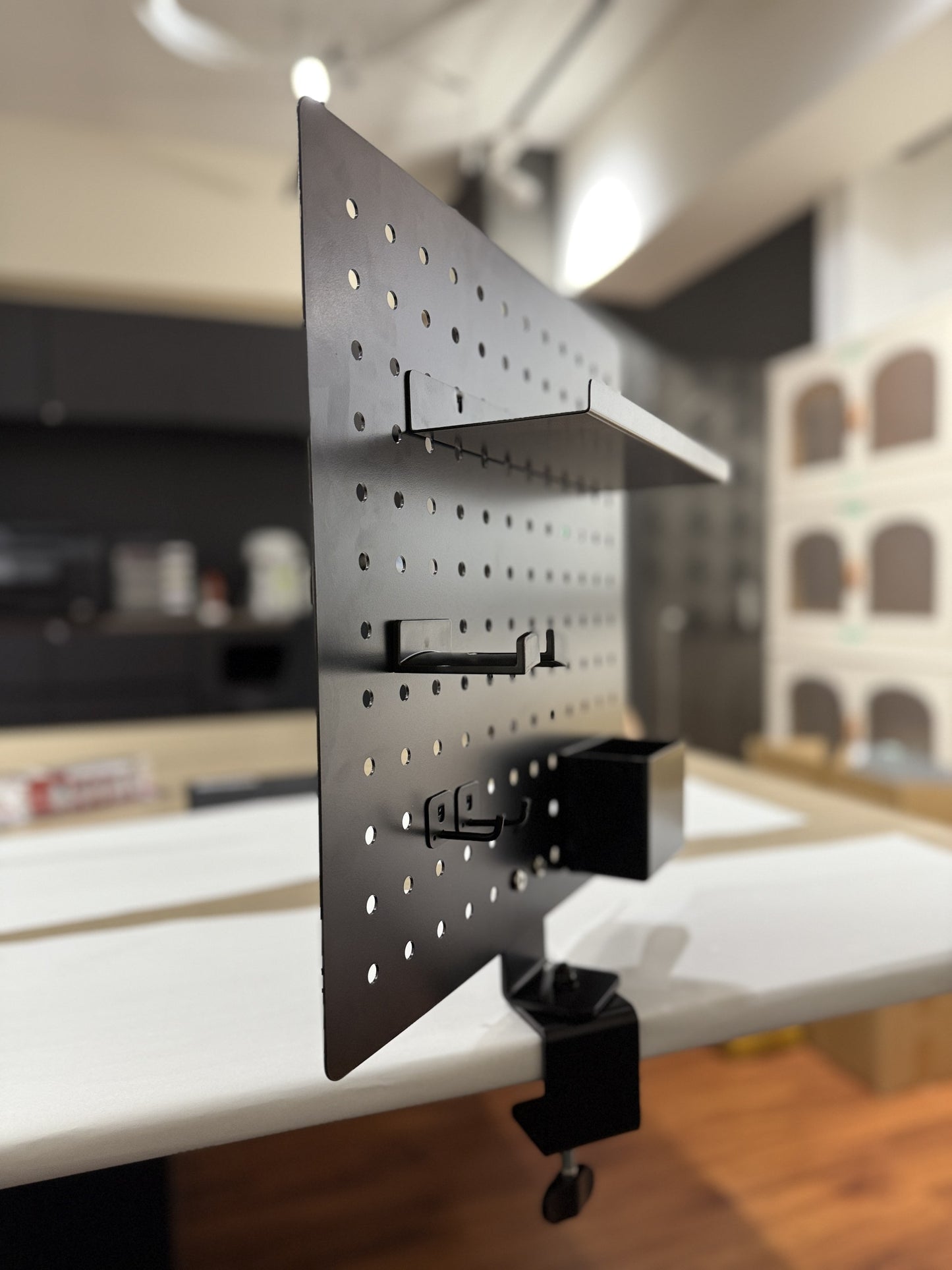 Deskside Clamp Pegboard