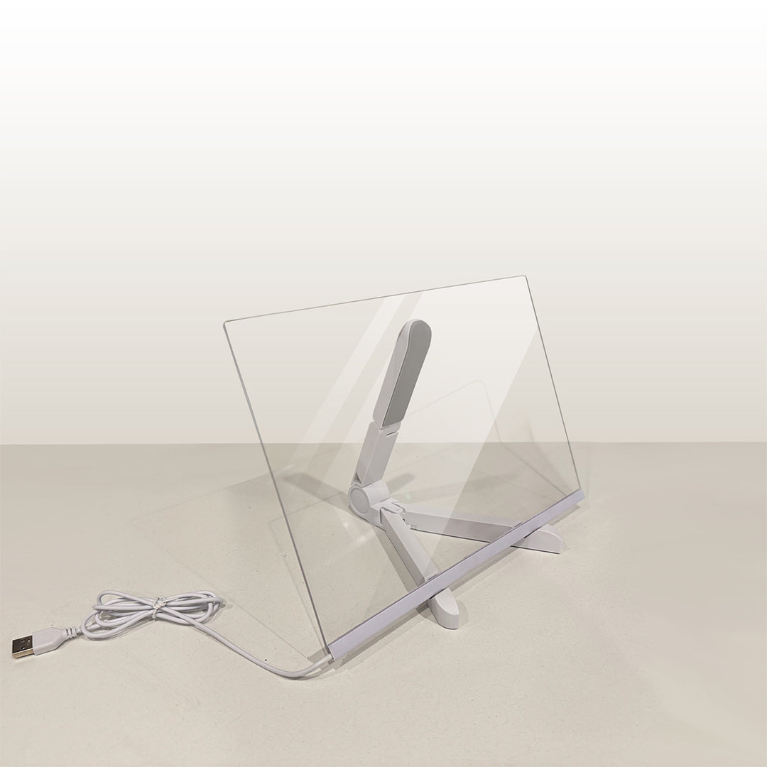 LED Acrylic Dry Erase Board with Fluorescent Pens - Premium Writing Surface