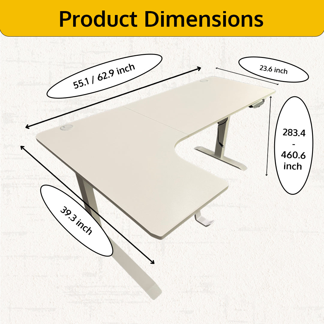 Standing Desk - Electric L-shape