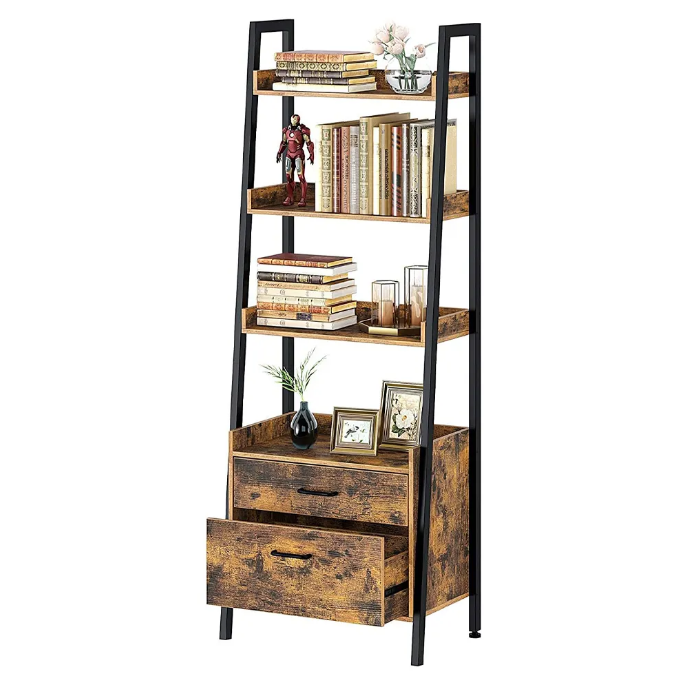 5 Tier Bookshelf with Drawer