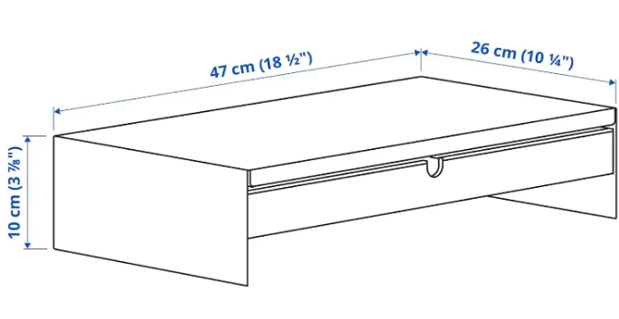 Laptop/Monitor Stand with Storage