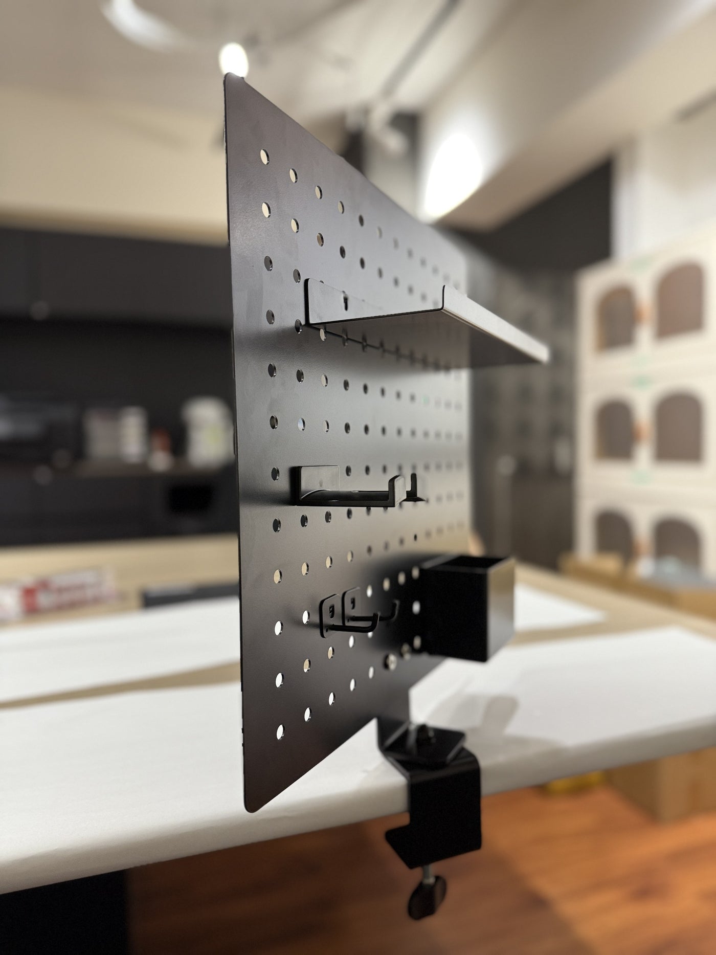 Deskside Clamp Pegboard